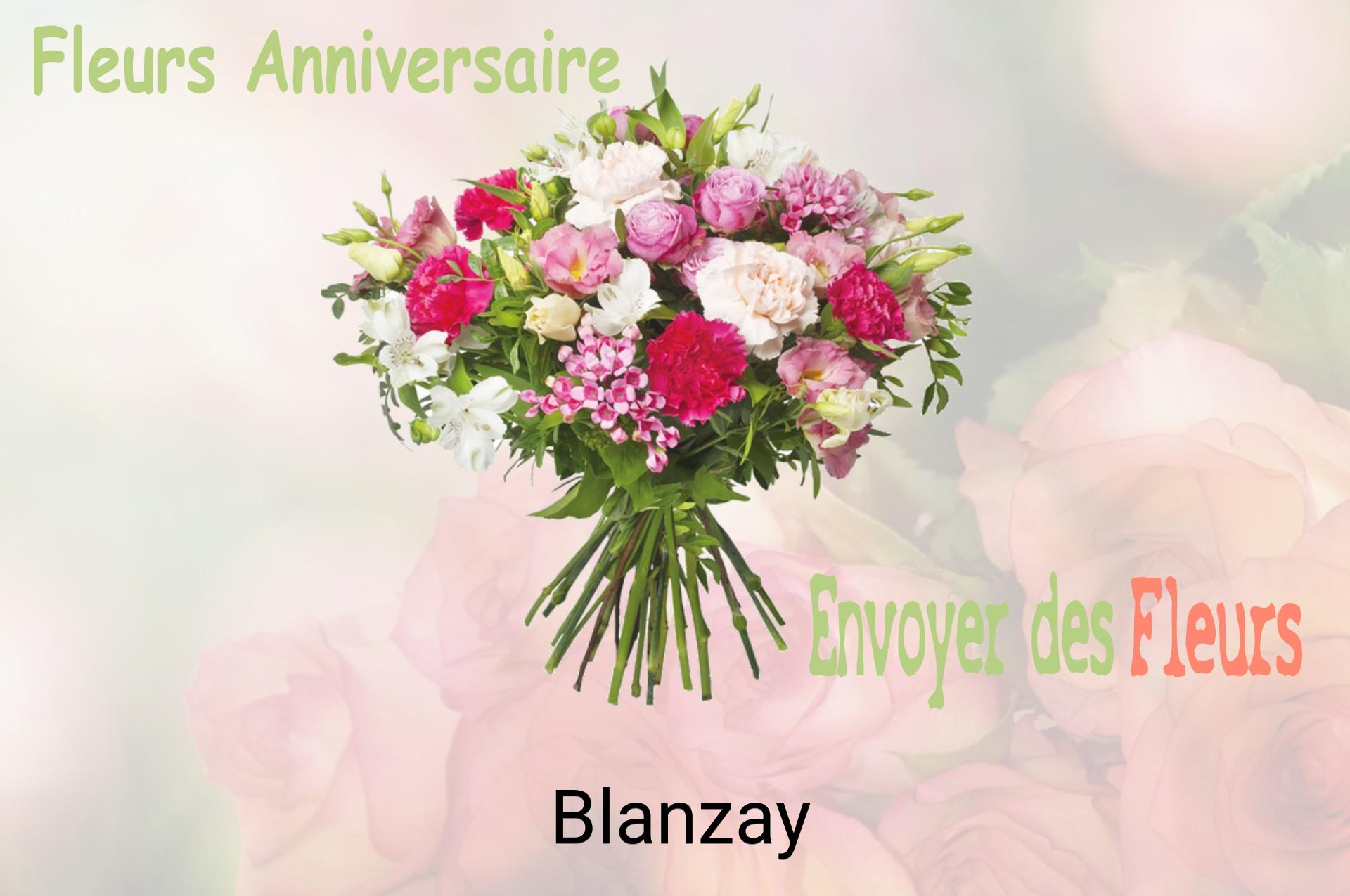 Bouquet de fleurs d’anniversaire livré à Blanzay