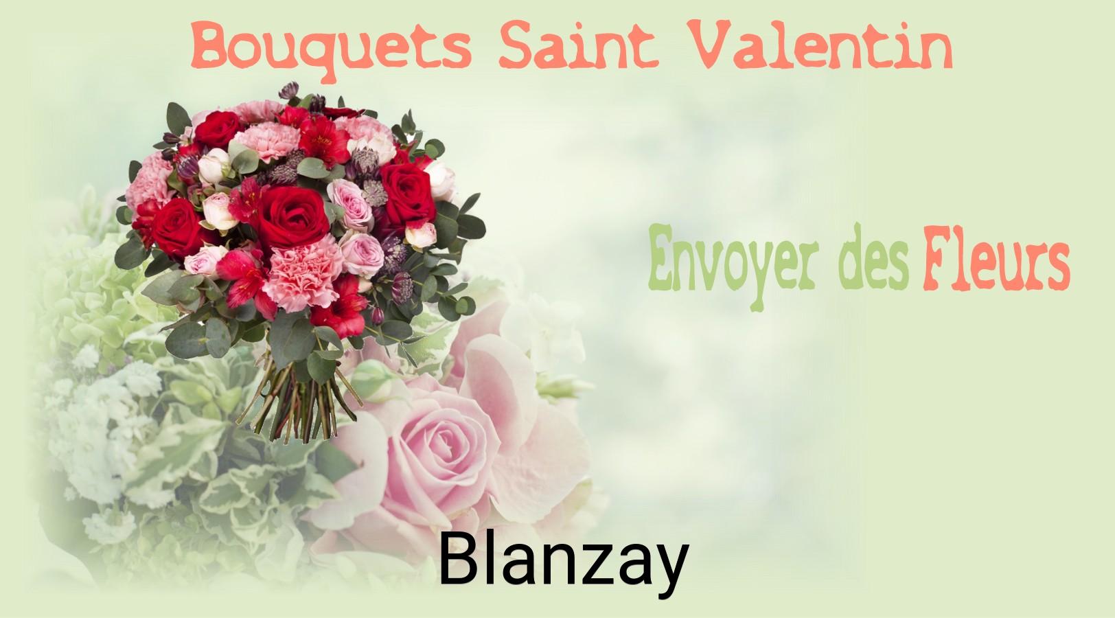 Roses de Saint-Valentin livrées à Blanzay